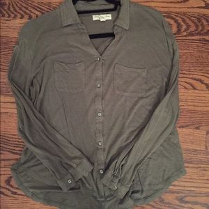 Army green urban outfitters top