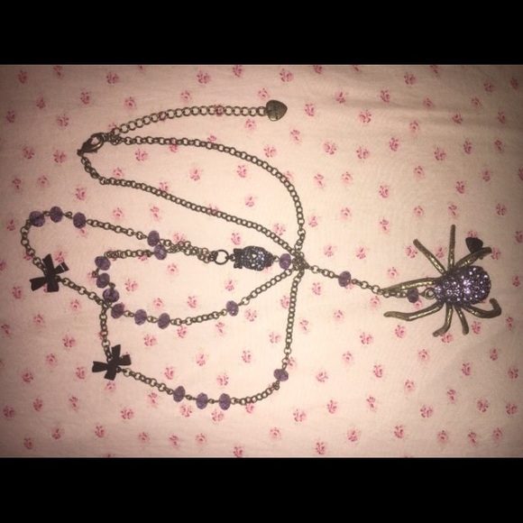 Betsey johnson dark forest spider