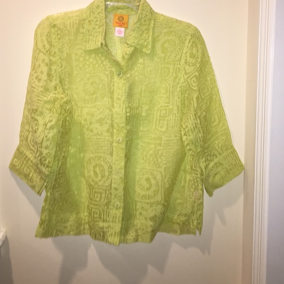 Ruby Rd. Womens Button Down Top Size 8p - image 1