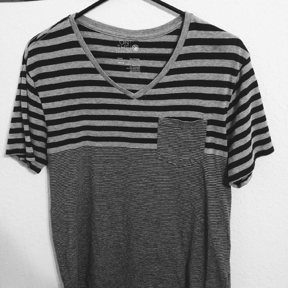 On the Byas striped V neck