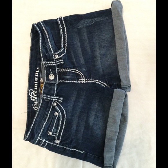 YMI Premium Shorts with Rhinestone Detail