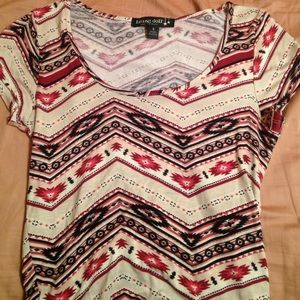 Belk , crop top. Indian print