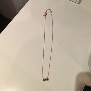 Purple stone delicate necklace