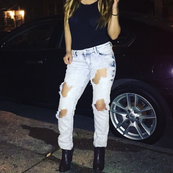 Ripped  jeans