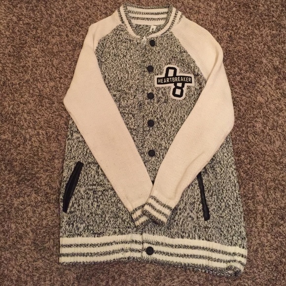 Aeropostale long throw-over sweater!