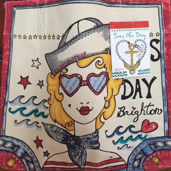 Brighton Tote Bag "Seas the Day"