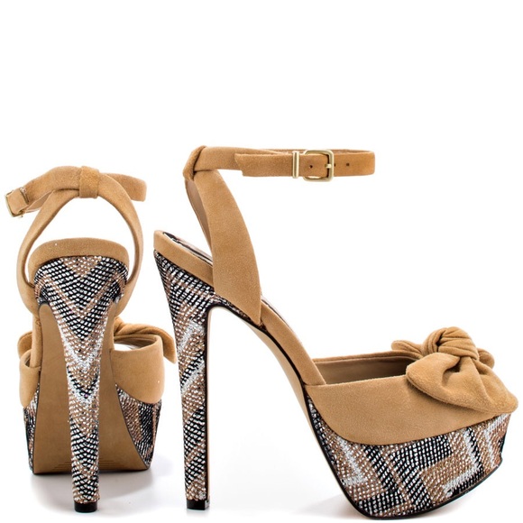 Jessica Simpson Bow Sandals - Nude