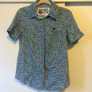GUESS floral button up