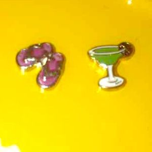 Set of 2 fun floating charms!