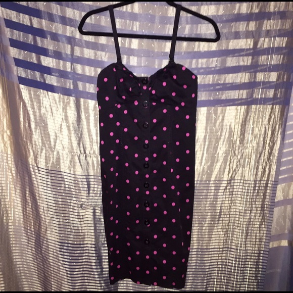 Express Dresses & Skirts - Pin Up Bodycon Bustier Dress! Polka Dot Tight Sexy Express Dresses & Skirts - Pin Up Bodycon Bustier Dress! Polka Dot Tight Sexy