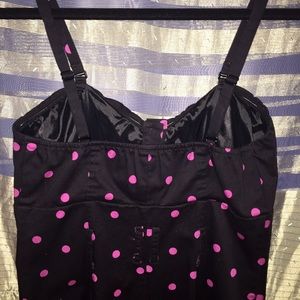 Express Dresses - Pin Up Bodycon Bustier Dress! Polka Dot Tight Sexy Express Dresses - Pin Up Bodycon Bustier Dress! Polka Dot Tight Sexy