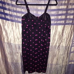 Express Dresses - Pin Up Bodycon Bustier Dress! Polka Dot Tight Sexy Express Dresses - Pin Up Bodycon Bustier Dress! Polka Dot Tight Sexy