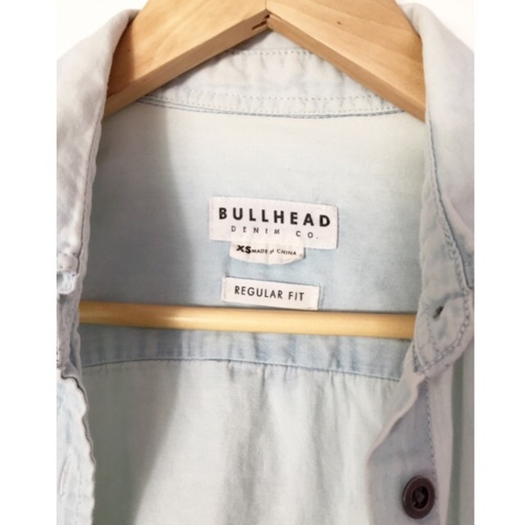 Bullhead Chambray Button Down Shirt - Picture 2 of 2