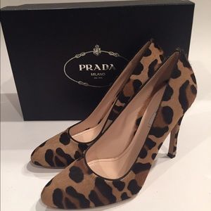 Prada leopard heels