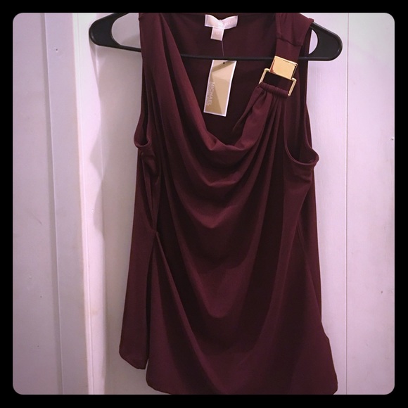 New Michael Kors top sexy NWT maroon