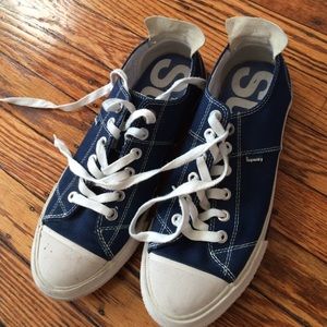 superdry white canvas shoes