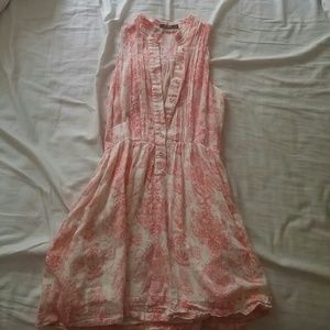 Delicate pink paisley(ish) summer dress