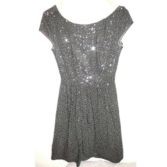 Black sequin dress