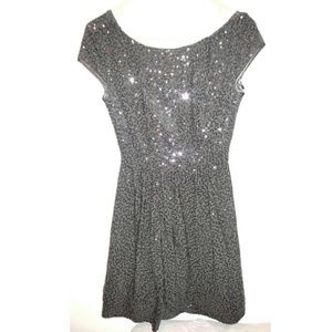 Black sequin dress