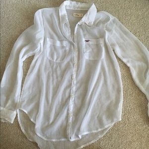 Hollister Sheer Button Down