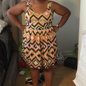 New item alert super cute colorful patterned dress