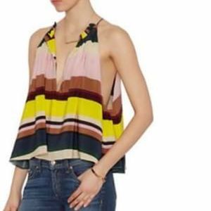 Apiece Apart multi stripe silk tank