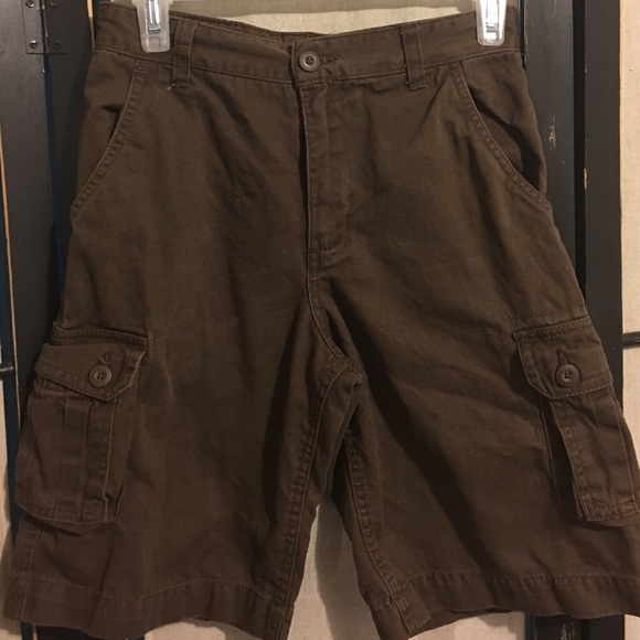 Boys Brown Cargo Shorts