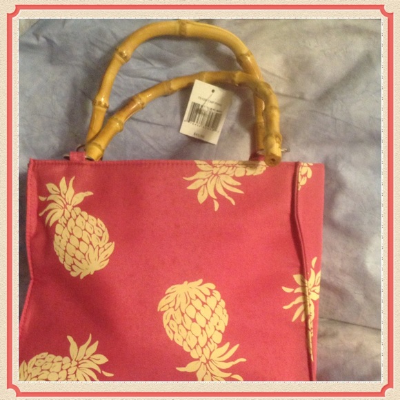 🍍🍍Bamboo Bag🌈GIFTED W Hawaiian Pack✅ - Picture 1 of 4