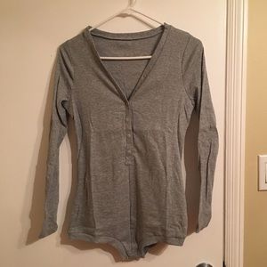 Grey romper/body suit