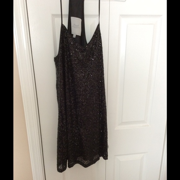 Pearl by Georgina Chapman black sequin dress sz 10