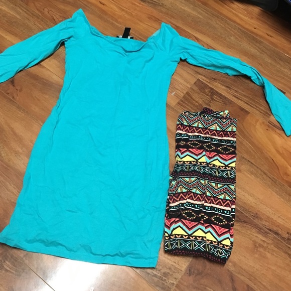 Forever 21 tunic & legging set Small/XS
