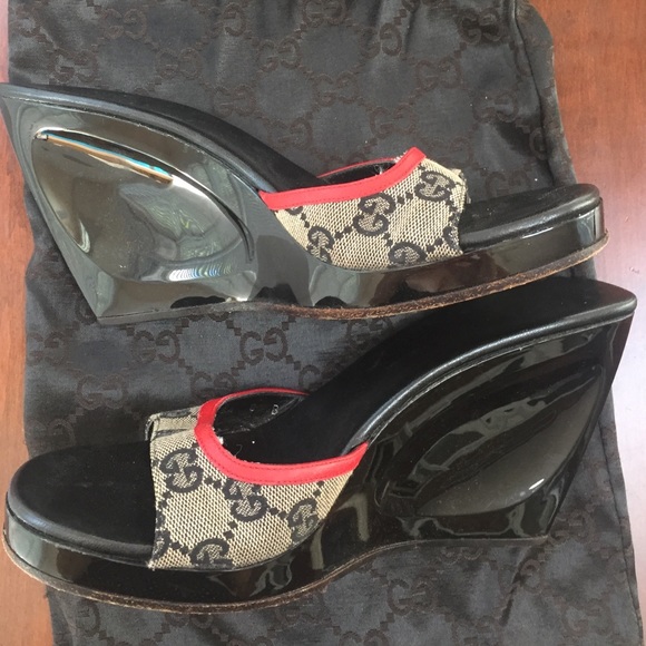 Gucci Wedges Size 7.5 - Picture 4 of 4