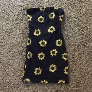 Sunflower Strapless Dress