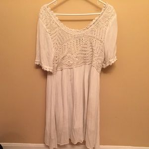 Mink pink for urban outfitters ivory dress