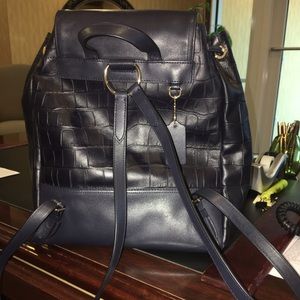 Coach TurnLock rucksack in pebble leather