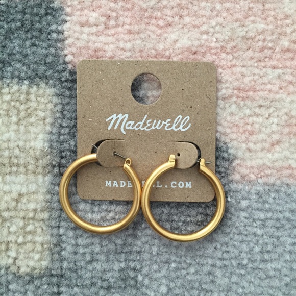 Gold hoops madewell Clearance