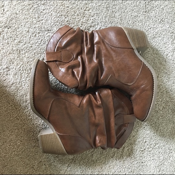 Brown dressy boots