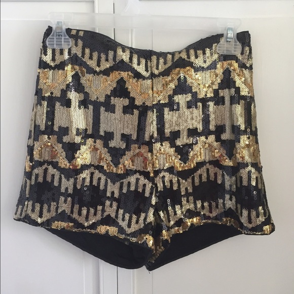 Brand New With Tags H&M Sequin High Waisted Shorts