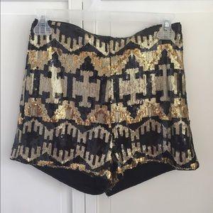 Brand New With Tags H&M Sequin High Waisted Shorts