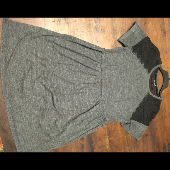 Topshop dress size 8 (charcoal and black lace)