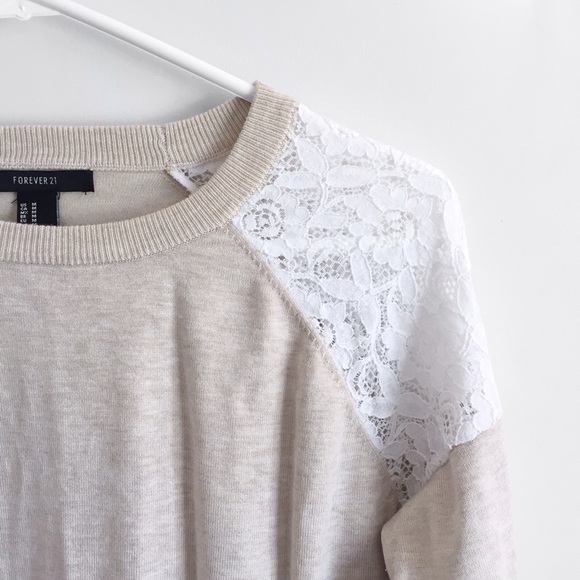 F21 lace sweater