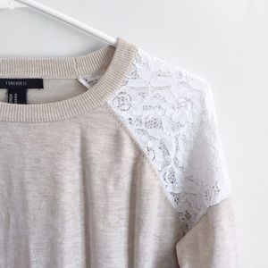F21 lace sweater