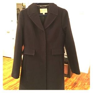 Banana Republic Dress Coat Black Sz Medium