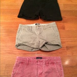 3 American eagle shorts. All three sell together.