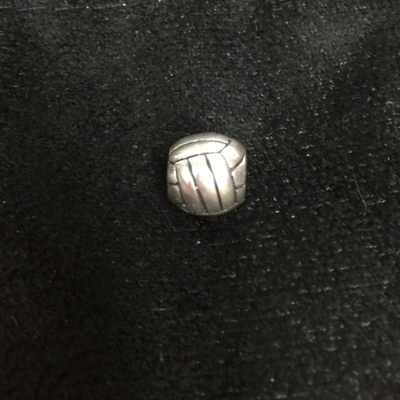 Sterling silver volleyball charm