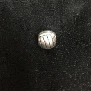 Sterling silver volleyball charm