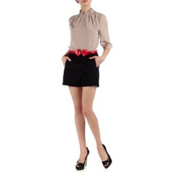 Ted Baker London Rouched Neck Romper