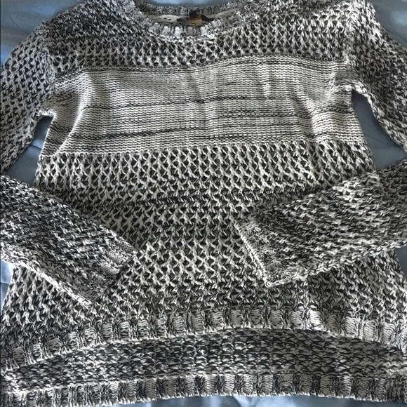 Grey and black sweater from Nordstrom
