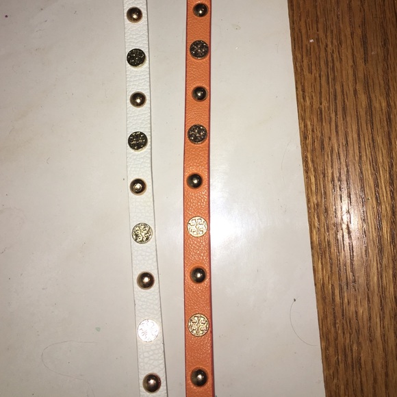 Brand new white and orange burch wrap bracelet - Picture 2 of 4