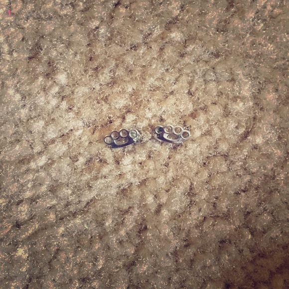 Cute little brass knuckle studs